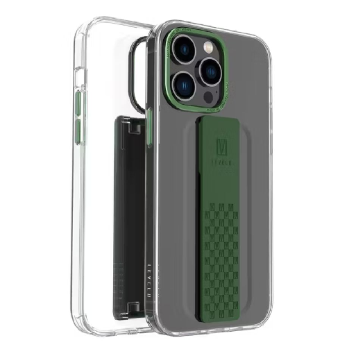 Levelo Graphia Iphone 14 Pro Imd Clear Case - Green