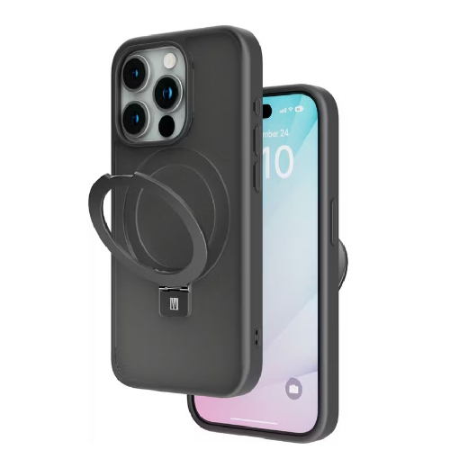 Levelo Verona Case For iPhone 15 Pro - Matte Black