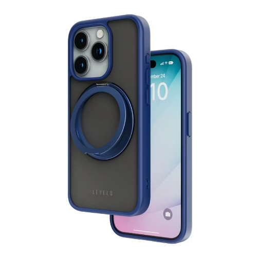 iPhone 15 Pro Max MagSafe Case – Kickstand Ring Holder Cover Blue