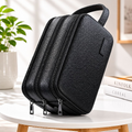 Green Lion Lyon Plus Fingerprint Smart Bag – Anti-Theft PU Leather Travel Pouch with Secure Lock