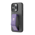 Levelo Leather Grip Case For iPhone 14 Pro 6.1 Inch Deep Purple