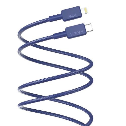 Pawa El-Claro Series Premium Braided Cable USB-C to Lightning 27W - Blue