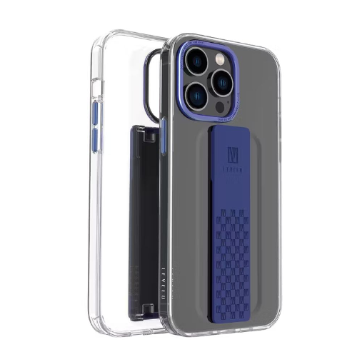 Levelo Graphia iPhone 14 Pro IMD Clear Case - Blue