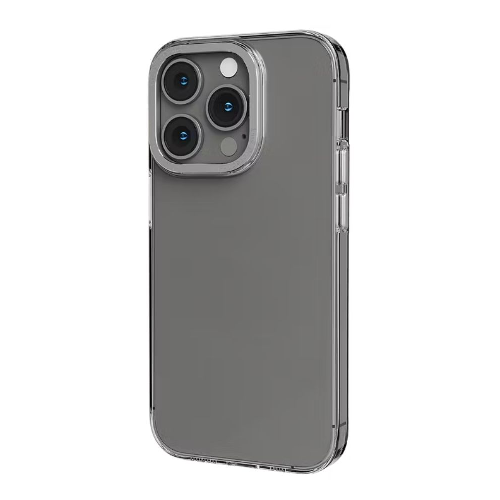 Levelo Sensa Clear Back Case For iPhone 14 Pro - Clear/Silver