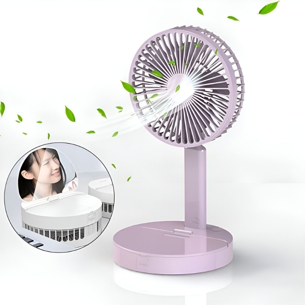 Folding Mirror Fan