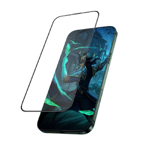 Green Lion 3D Silicone Plus Advanced Privacy Edge Glass for iPhone 16 Pro Max - Black