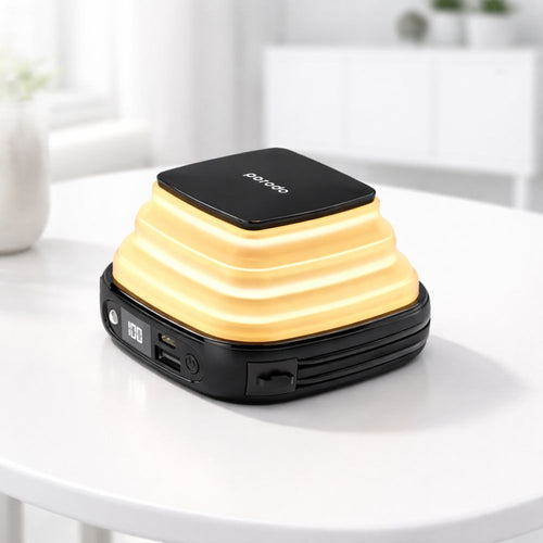 10000mAh Power Bank with Phone Holder Stand & Night Light – Porodo Portable Charger