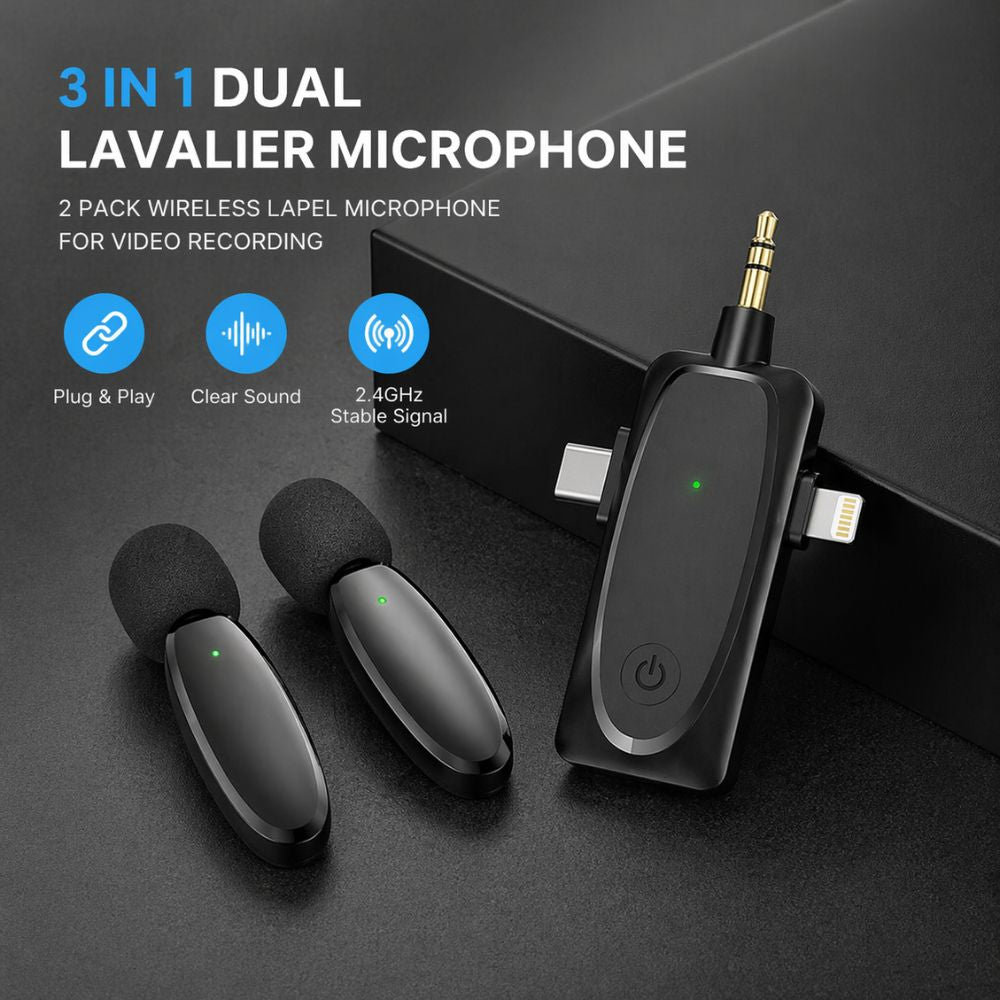 Wirless Microphone 3-IN-1