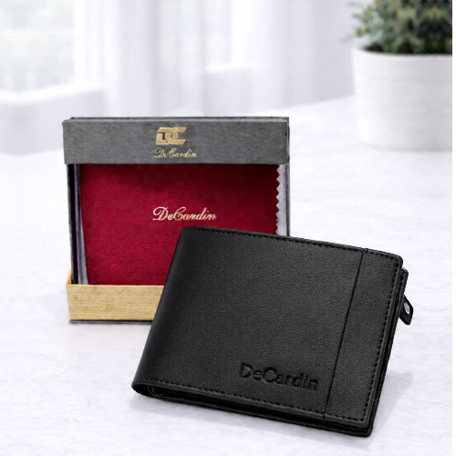 DeCardin Men’s Bi-Fold Wallet - Black