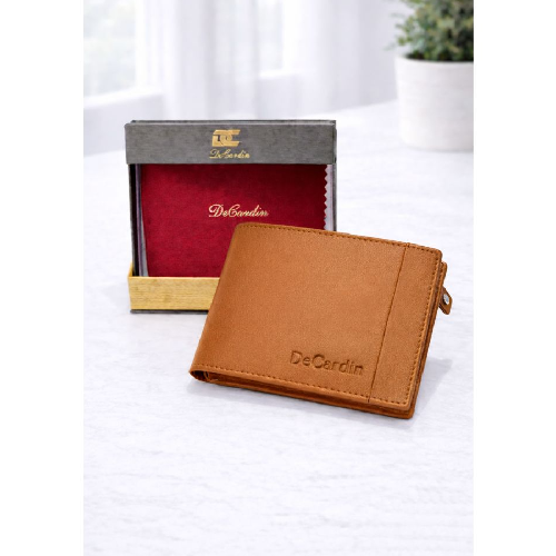 DeCardin Men’s Bi-Fold Wallet - Tan