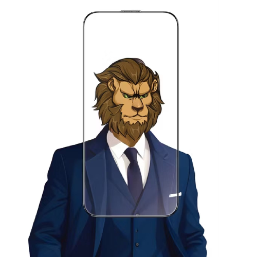 Green lion Sir Louis 3D Curved Advanced Round Edge Glass Iphone 16 Plus