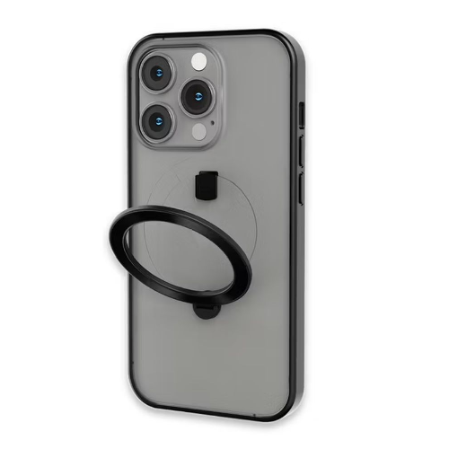Levelo MagSafe Ringo Multi-Functional Kickstand Case For iPhone 14 Pro Black