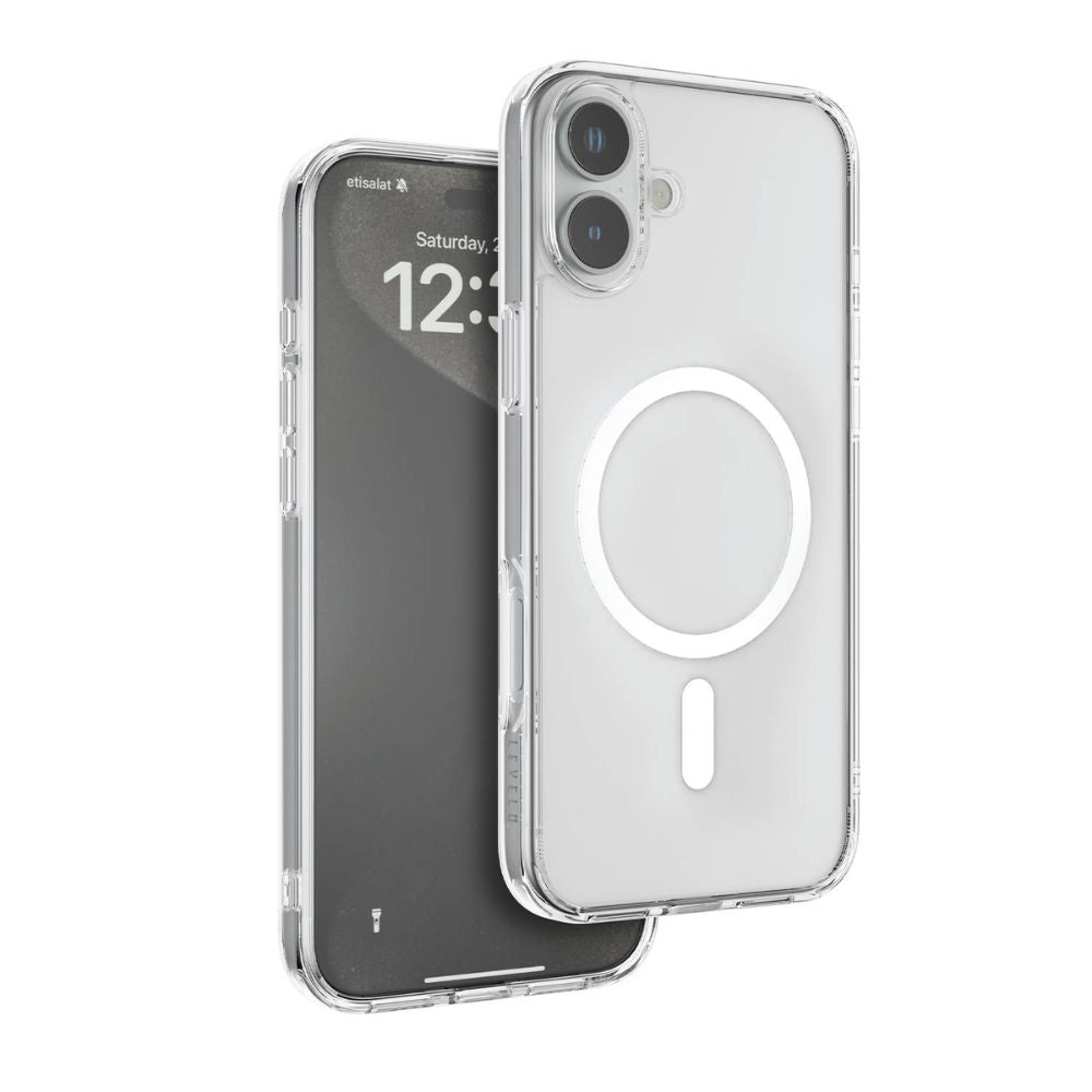 Levelo MagSafe Clara Clear Case For iPhone 16 - Clear