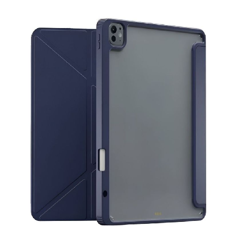 Levelo Conver Clear Back Hybrid iPad Pro 11" 2024 Case-Blue