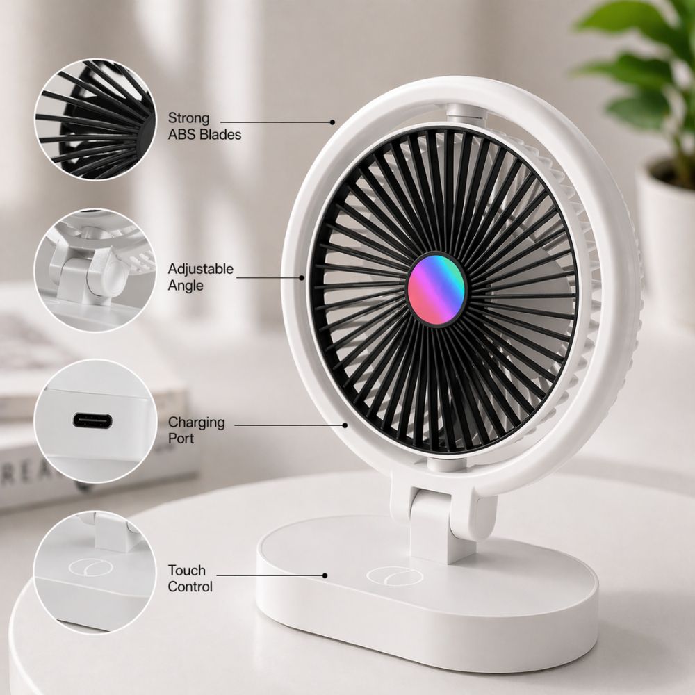 Portable Desktop Fan Qatar - Rechargeable Mini Fan