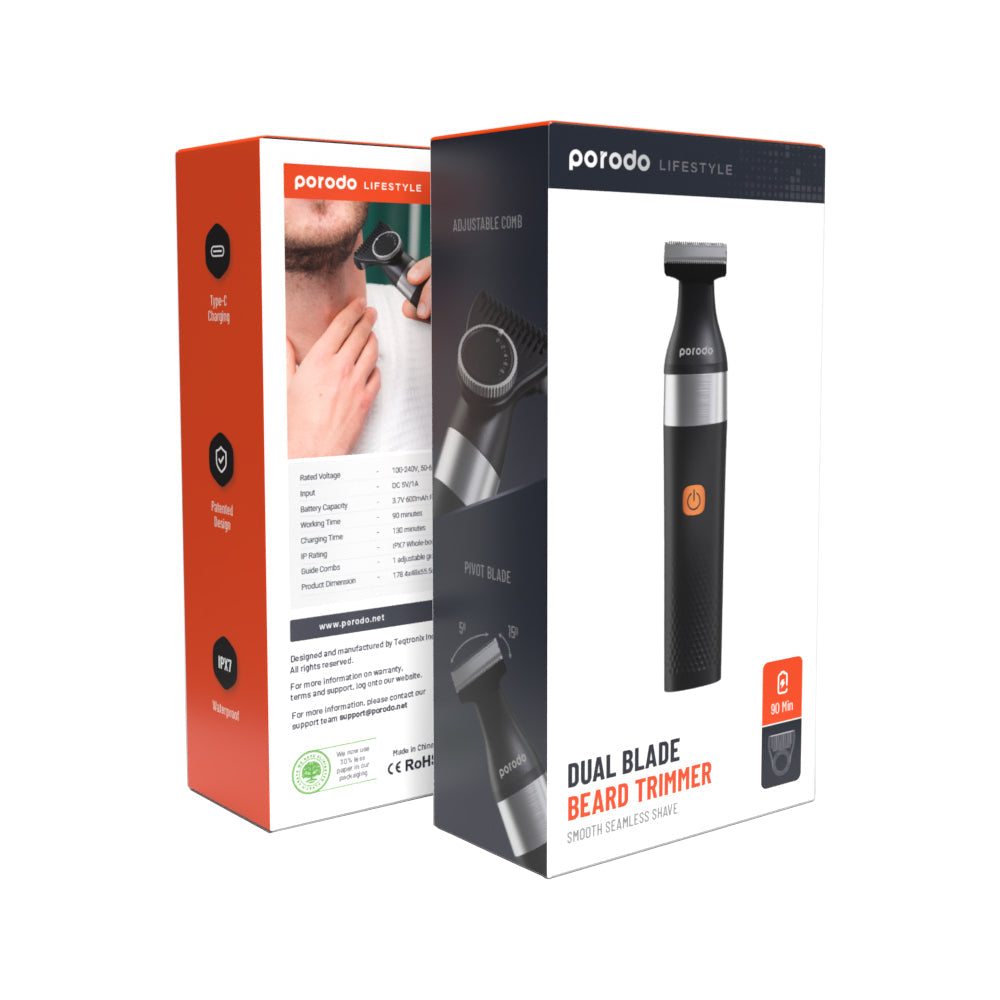 Porodo Lifestyle Dual Blade Beard Trimmer