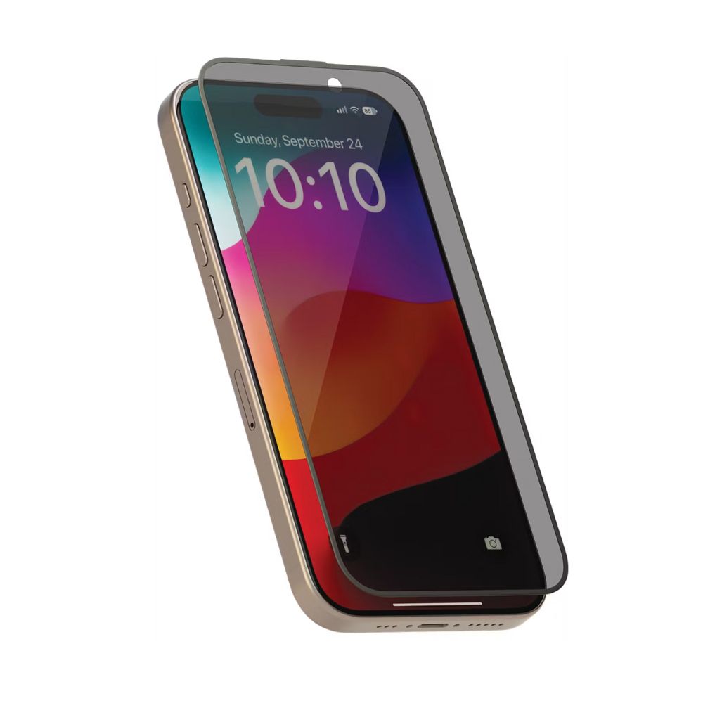 Levelo Full Screen Privacy Twice Tempered Glass for iPhone 15