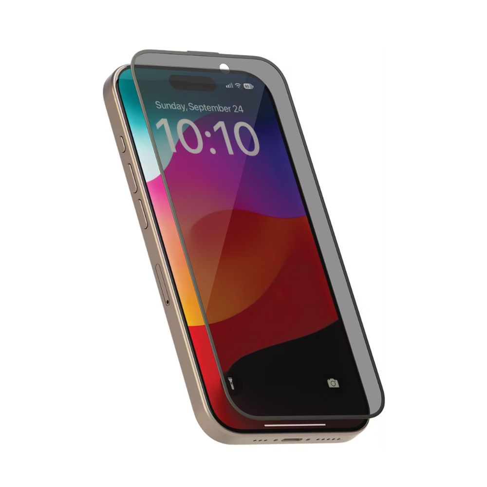 Levelo Full Screen Privacy Twice Tempered Glass for iPhone 15 Plus