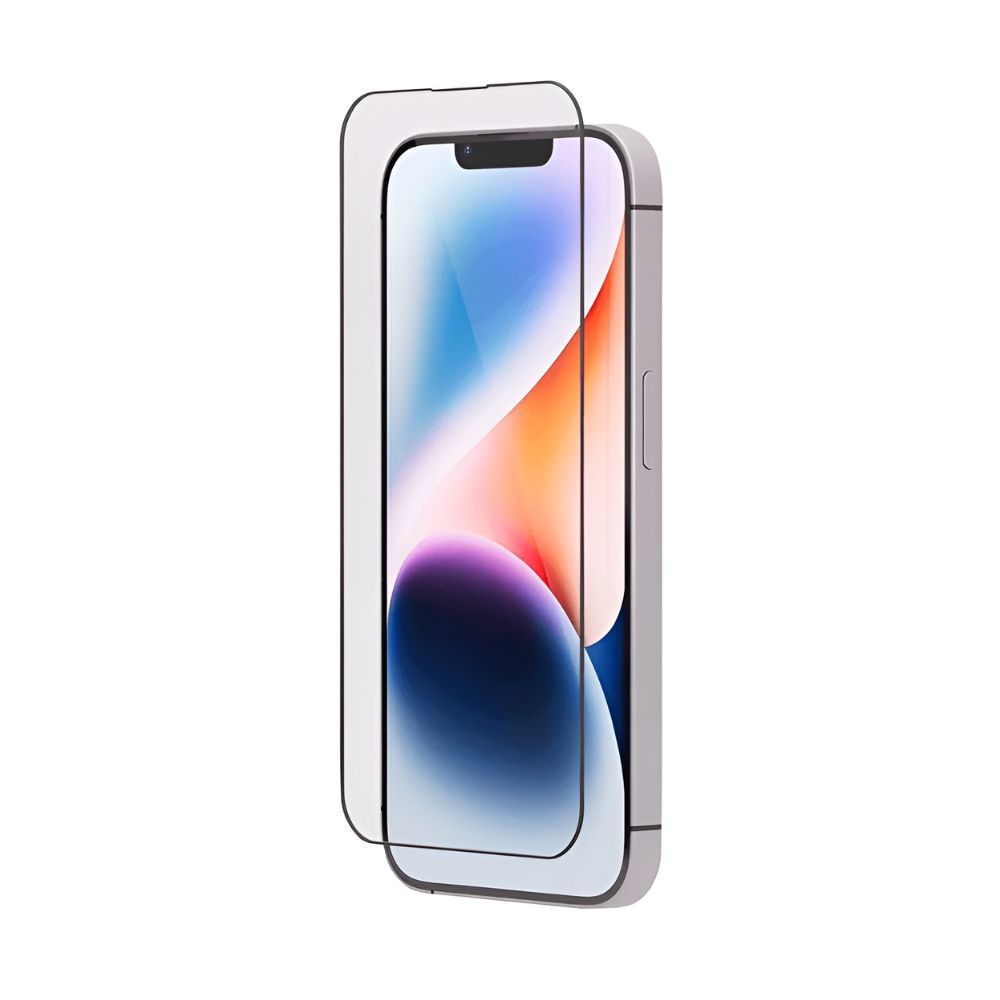 Levelo Anti-static Clear Silicone Edge Tempered Screen Protector for iPhone 14 Plus / 13 PRO Max - Clear