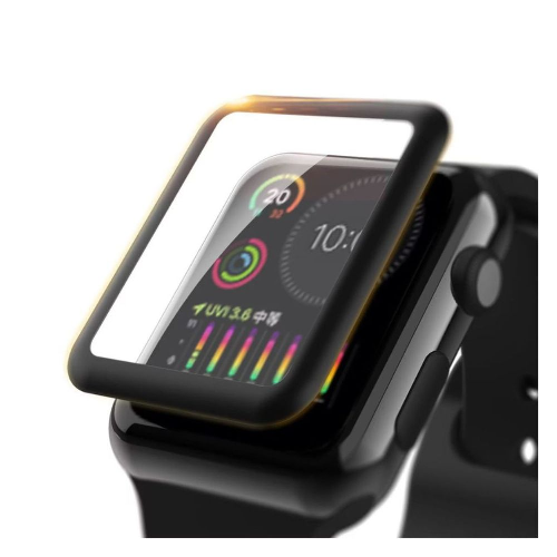 Green Lion 3D Hd Glass Screen Protector For Apple Watch 45Mm - Black