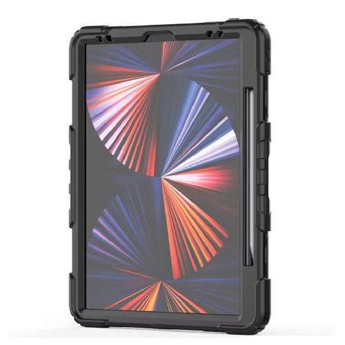 Green Lion Trio Shield iPad Case For iPad 10.9" - Black