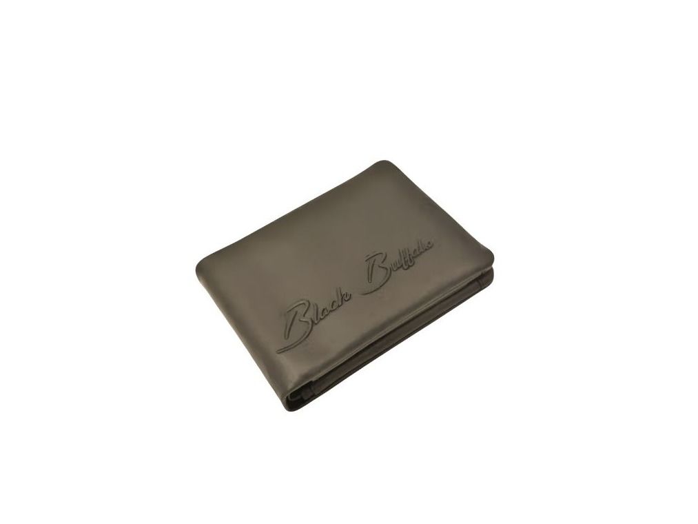 Men’s Leather Wallet – Black Buffalo Slim Bifold Wallet