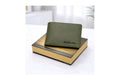 Classic Bi-Fold Wallet with Zipper Coin Pocket - Green