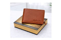 DeCardin Premium Zipper Bi-Fold Leather Wallet for Men - Tan