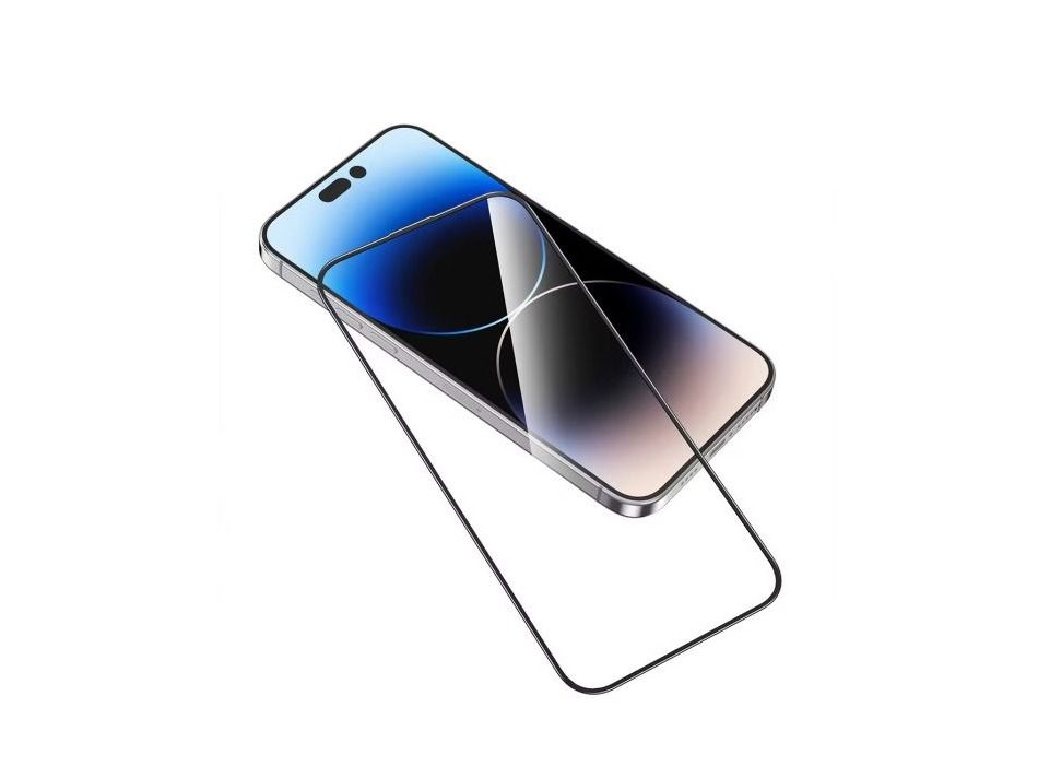 Green Lion 3D Glitter Curved Screen protector for iphone 15 Pro Max - Silver