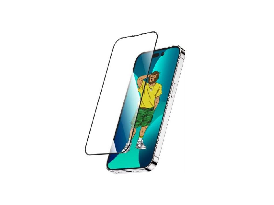 Green Lion 3D Silicone HD Glass Screen Protector for iPhone 14 Pro Max - Clear