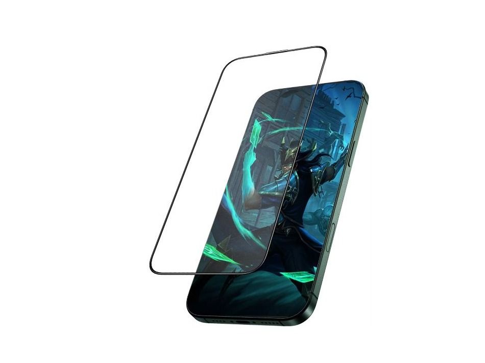 Green Lion 3D Silicone Plus Advanced Privacy Edge Glass for iPhone 16 Plus - Black