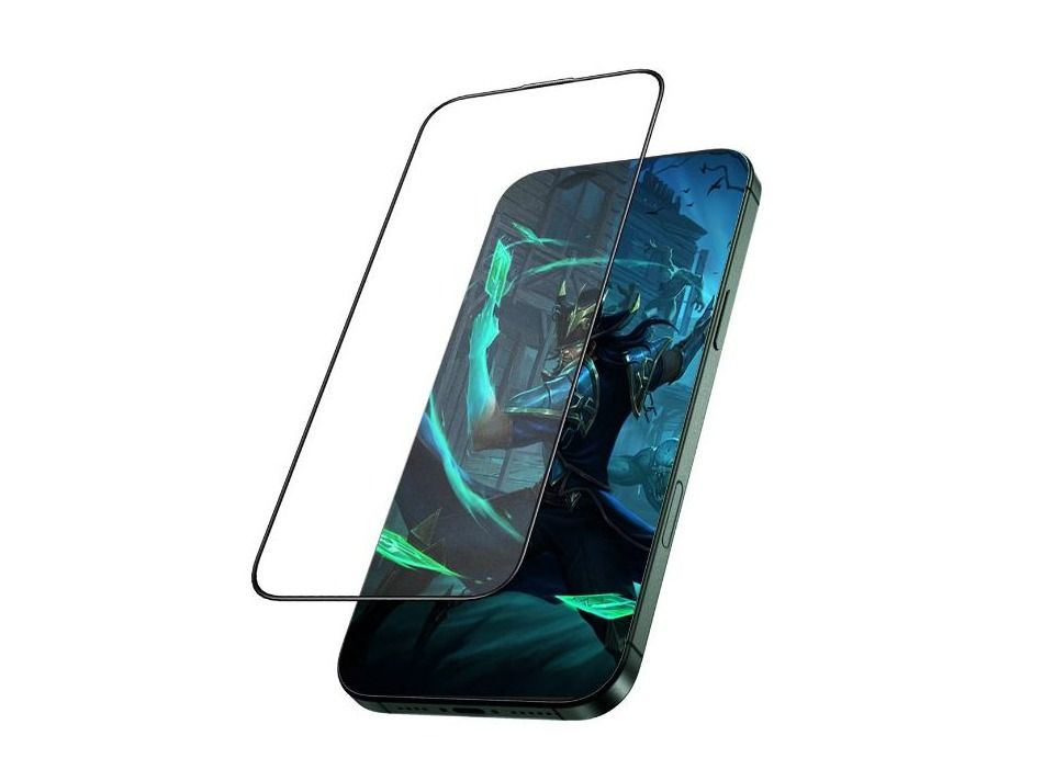 Green Lion 3D Silicone Plus Advanced Privacy Edge Glass for iPhone 16 Pro - Black