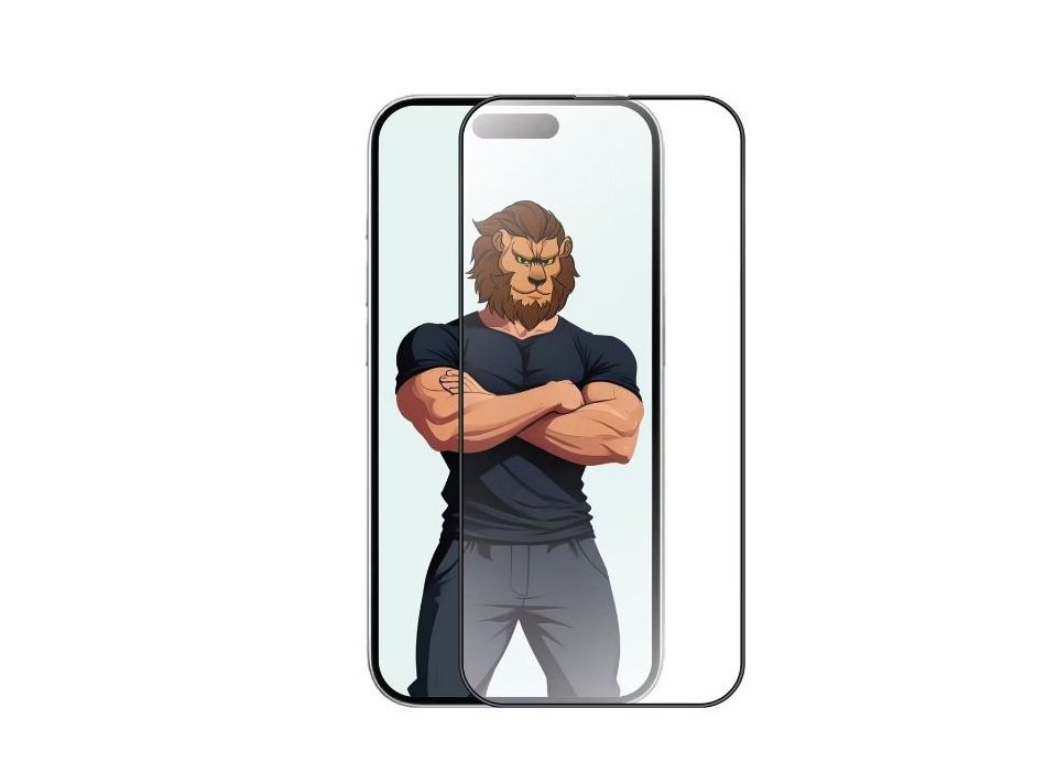 Green Lion 3D Silicone Plus High Definition Edge Glass for iPhone 16 Pro - Clear