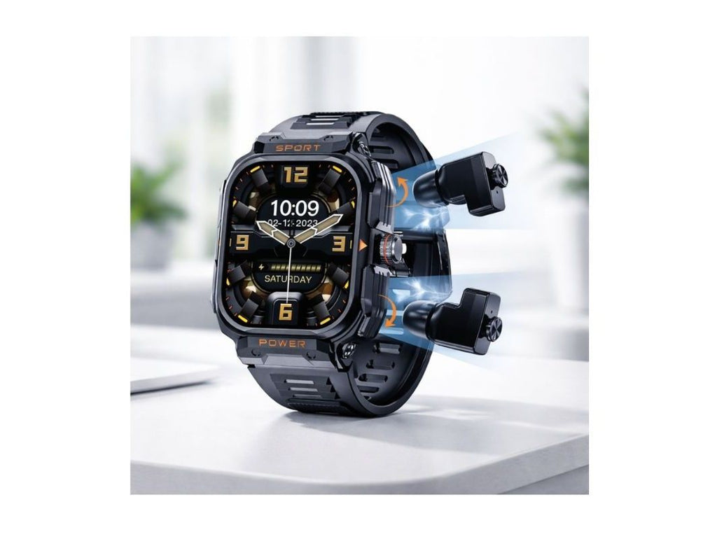Smart Watch with Earbuds – Green Lion TWS Fitness Smartwatch