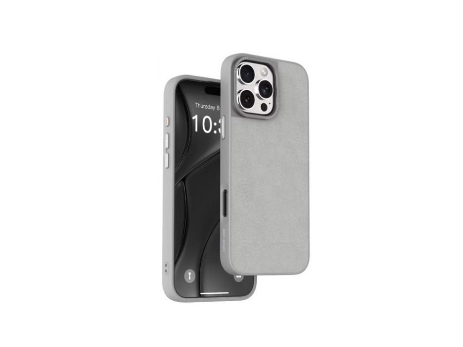 Green Lion Magsafe Leather Case Iphone 16 Pro Max- Gray