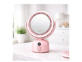 LED Makeup Mirror with Fan – Green Lion Vanity Mirror with Light Pink