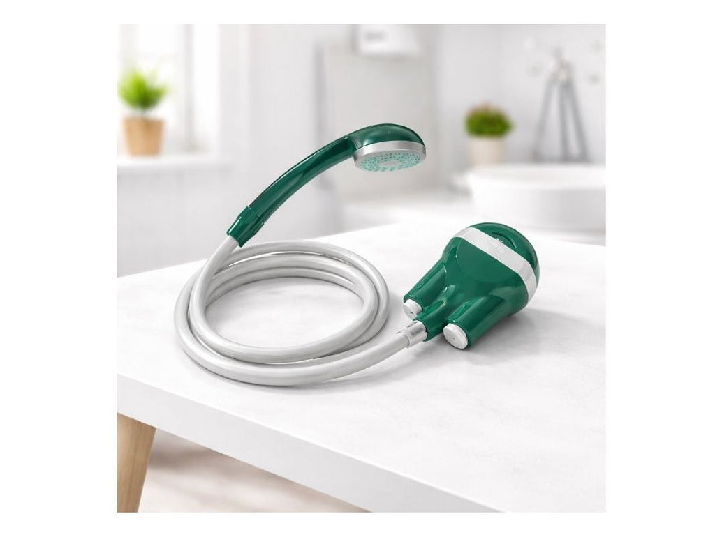 Portable Camping Shower – Rechargeable Outdoor Shower Green Lion