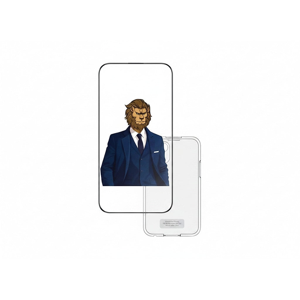 Green Lion Picasso 3D Glass With Alignment Tray iPhone 16Pro - Clear