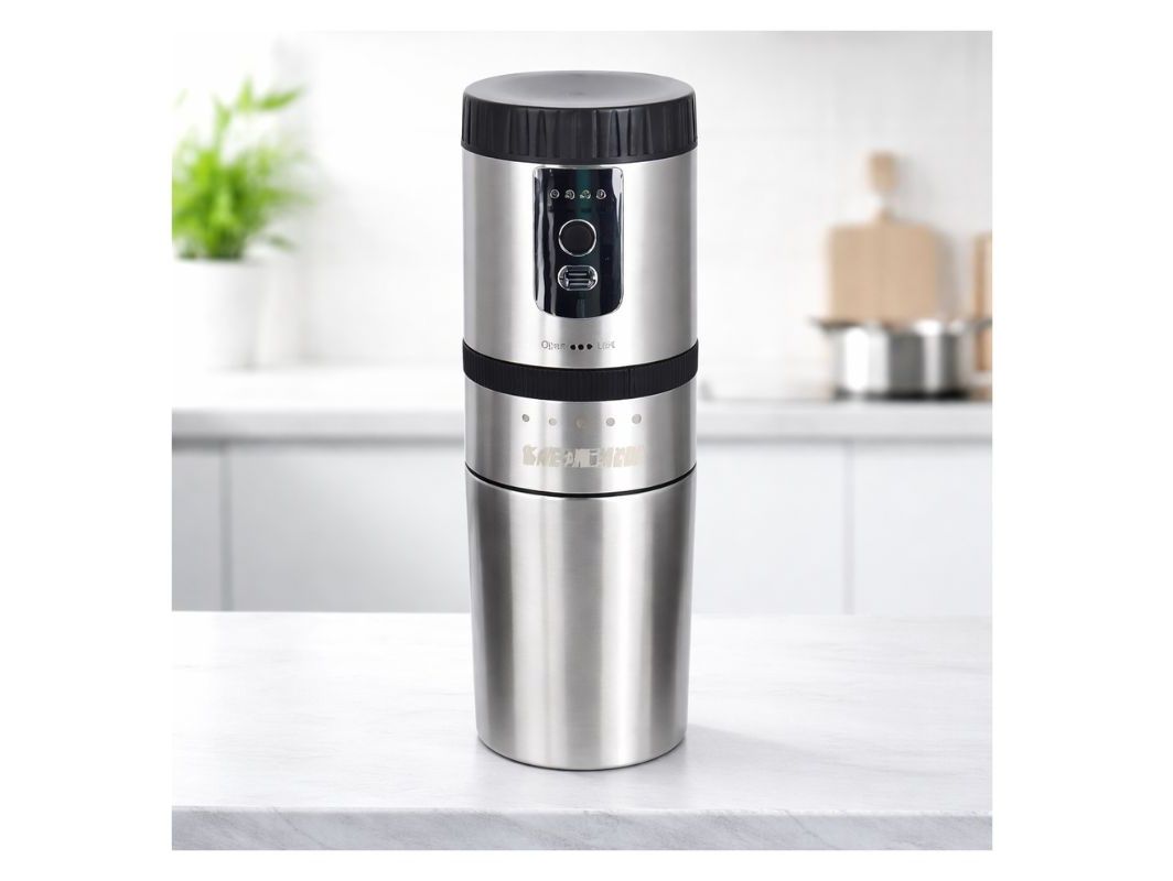 Portable Coffee Maker Kettle – Rechargeable Coffee Maker Set Green Lion