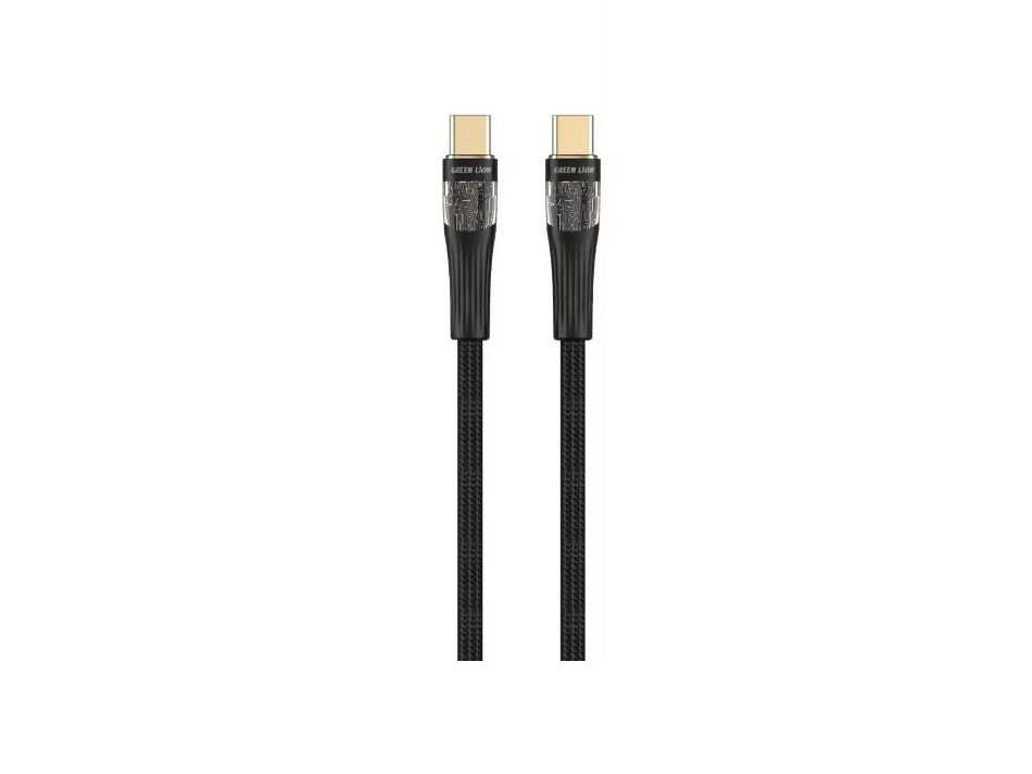 Green Lion Transparent Cable USB-C to USB-C