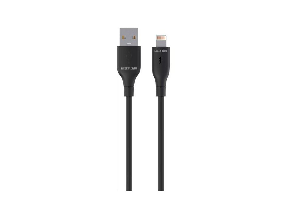 Green Lion USB-A TO Lightning PVC Cable 30 CM - Black