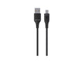 Green Lion USB-A TO USB-C PVC Cable 1M - Black