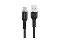 Green Lion USB-A TO USB-C Silicone Cable-Black