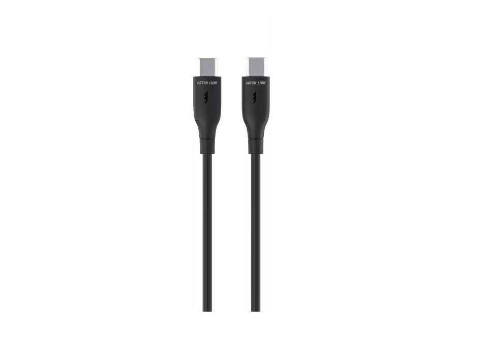 Green Lion USB-C TO USB-C PVC Cable 30 CM - Black