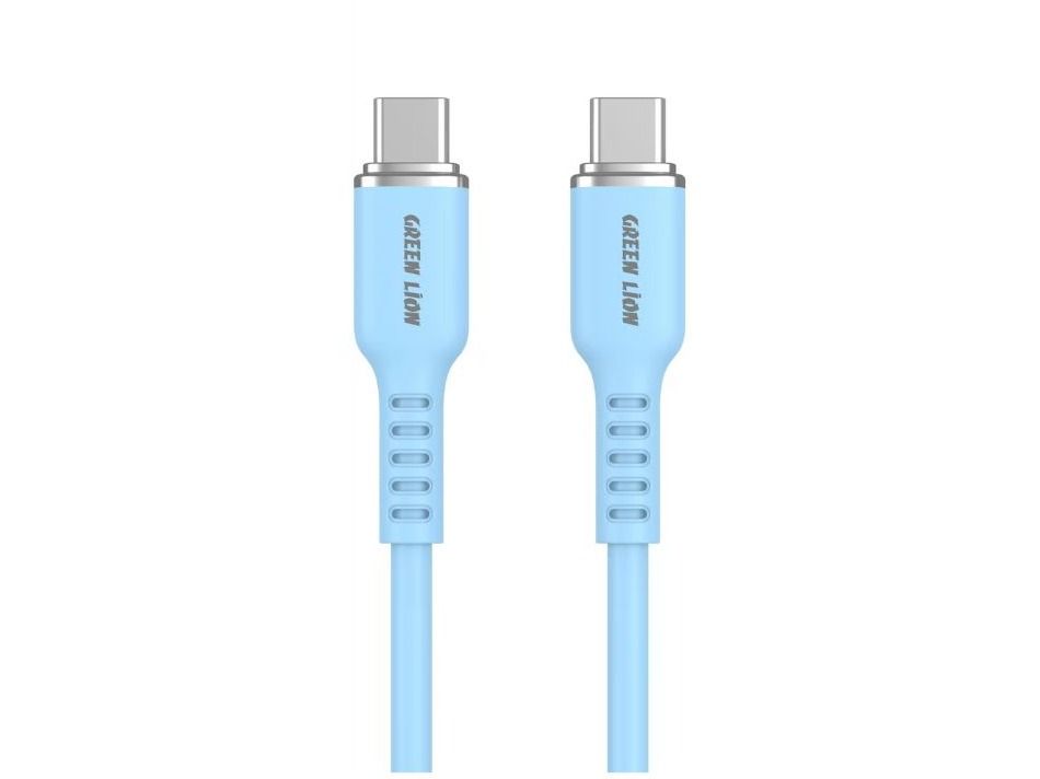 Green Lion USB-C TO USB-C Silicone Cable-Blue