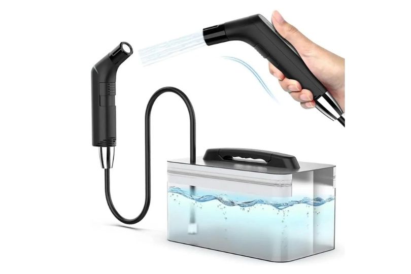 Integrated Compact Bidet Sprayer 800mAh Type-C Rechargeable