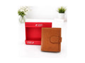 Krazy Kraft Genuine Leather Tri-Fold Wallet - Tan
