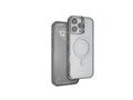 Levelo Elio PC Case with Camera Ring Stand for iPhone 16 Pro - Silver
