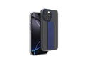 Levelo Graphia IMD Silicone Grip Case For iPhone 16 Pro Max-Blue
