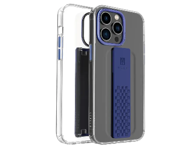 Levelo Graphia iPhone 14 Pro IMD Clear Case - Blue